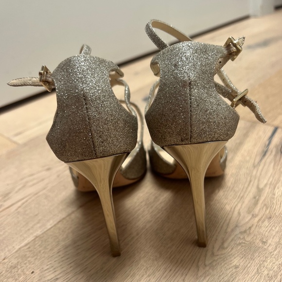 Jimmy Choo Azia 95 Glitter Heels 36 - Picture 4 of 5